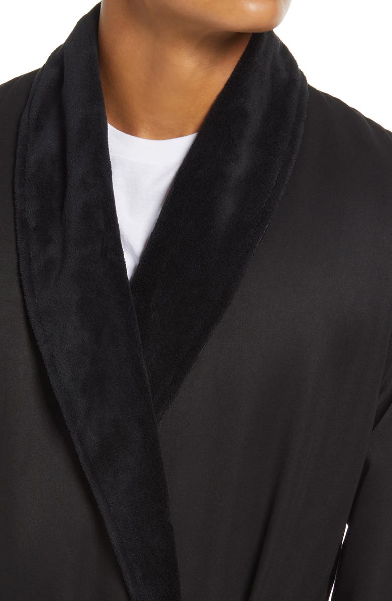 Majestic International Fleece Lined Robe, Alternate, color, Black