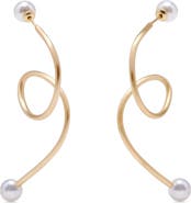 Cult Gaia Tazia Loop Drop Earrings