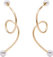 Cult Gaia Tazia Loop Drop Earrings