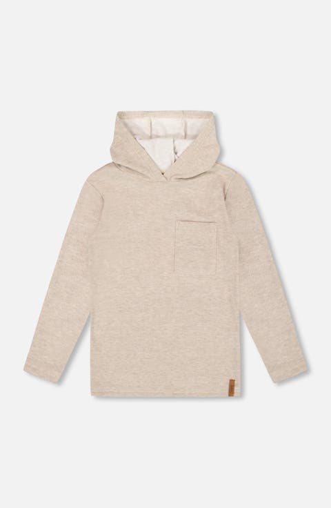 Long Sleeve Super Soft Brushed Jersey Hooded Tee Heather (Toddler & Little Kid)