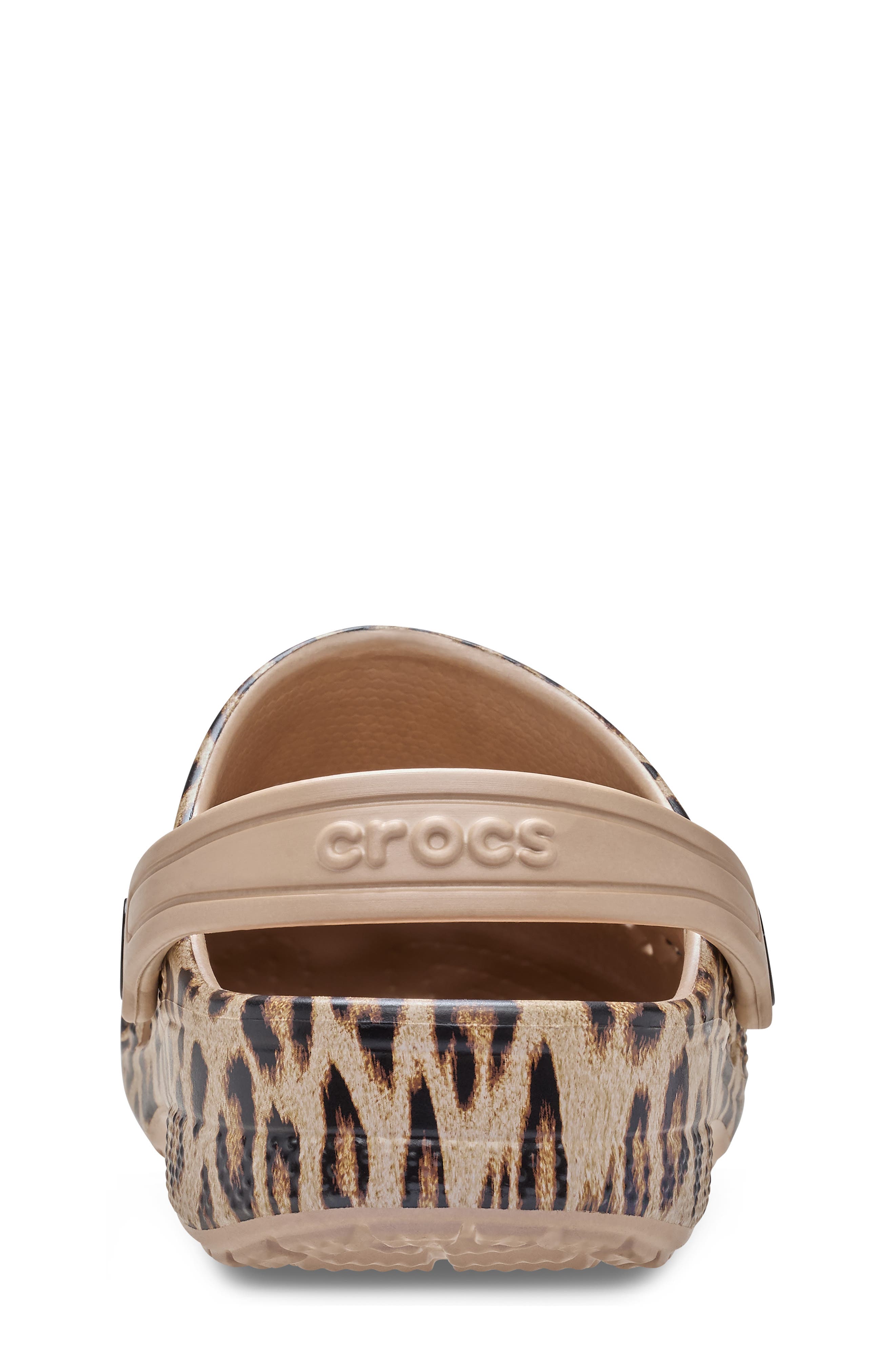 CROCS Kids' Baya Print Clog, Alternate, color, Gold Leopard