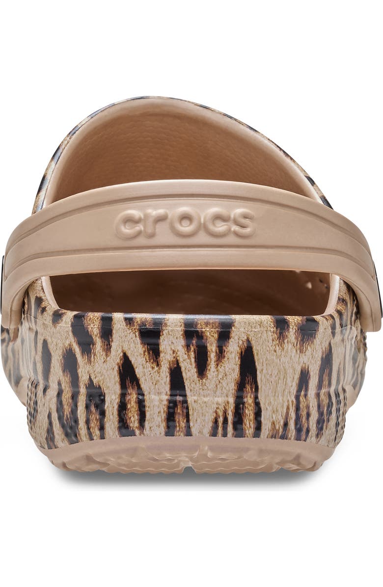 CROCS Kids' Baya Print Clog, Alternate, color, Gold Leopard