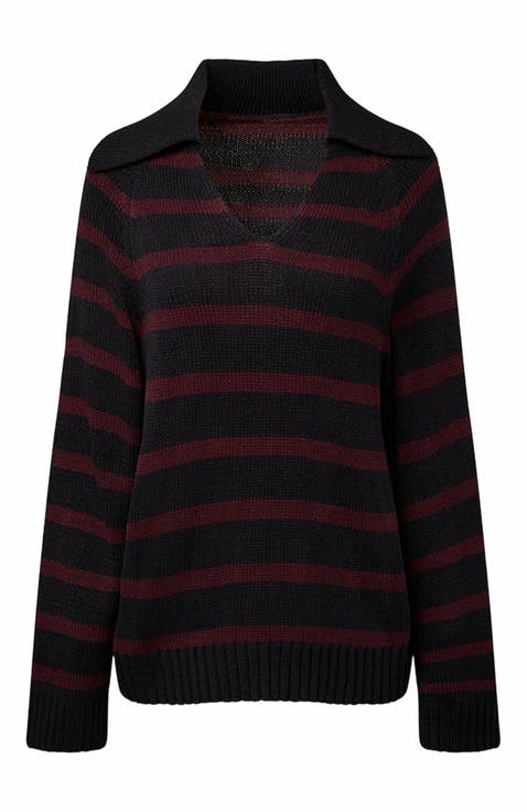 Collar V Neck Sweater