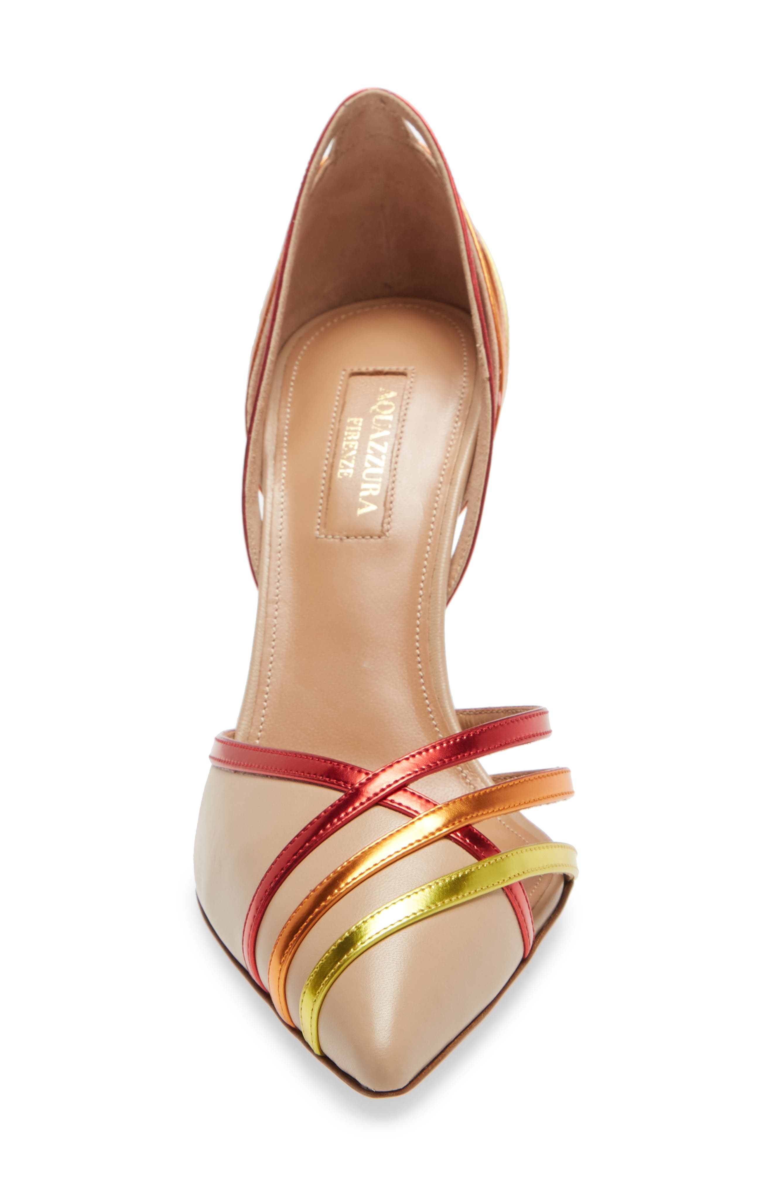 Aquazzura Cosmo Rainbow d'Orsay Pointed Toe Pump, Alternate, color, 