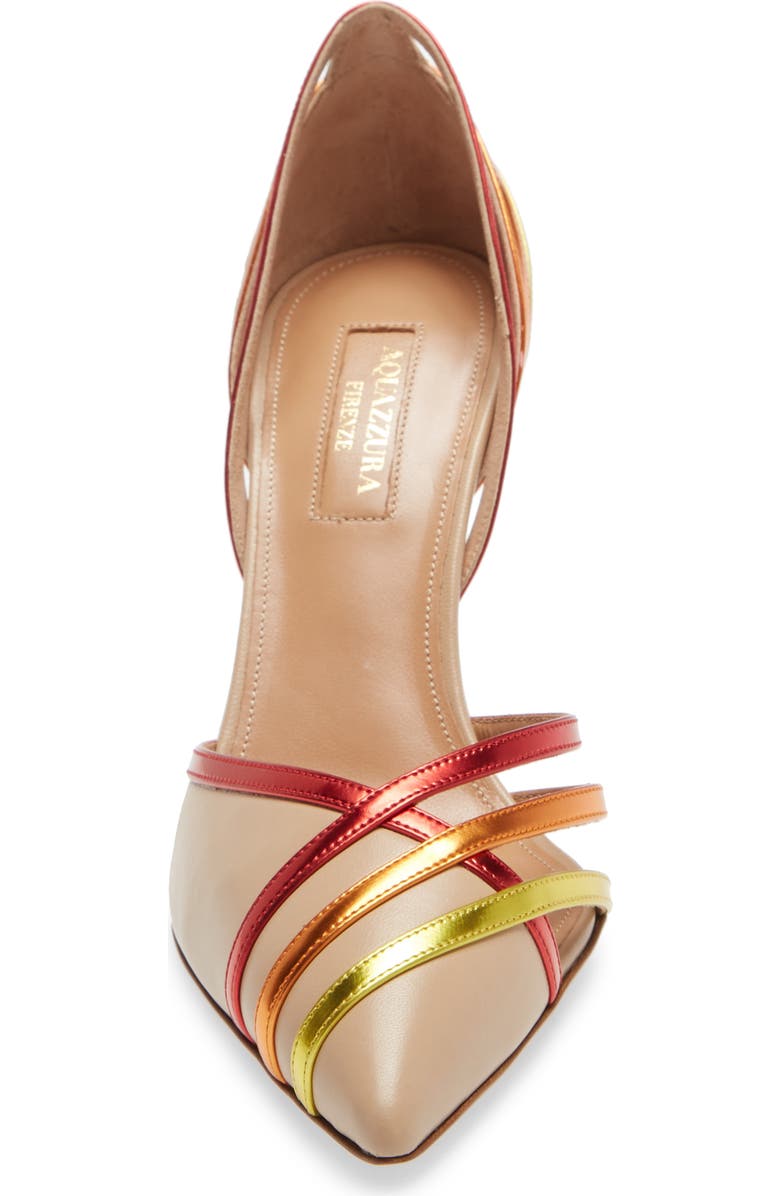 Aquazzura Cosmo Rainbow d'Orsay Pointed Toe Pump, Alternate, color,