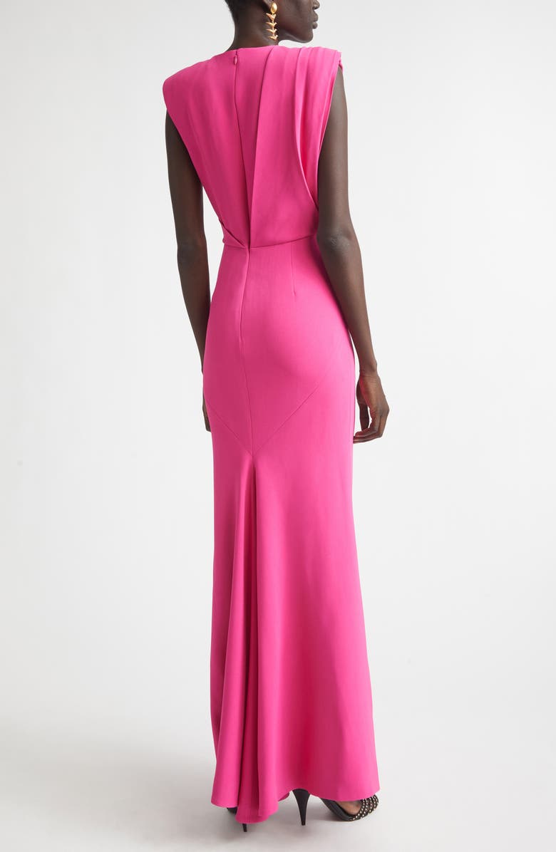 Givenchy Draped Cady Gown, Alternate, color, Fuchsia