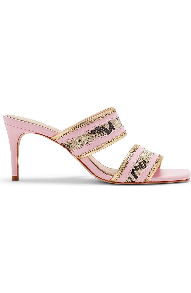 Cinq à Sept Rosalie Slide Sandal, Alternate, color, Venus Pink/ Gold