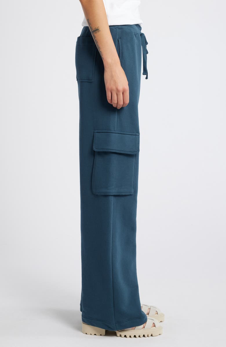 Nation LTD Casey Wide Leg Cargo Sweatpants, Alternate, color,