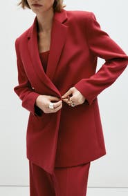 MANGO Iguana One Button Blazer
