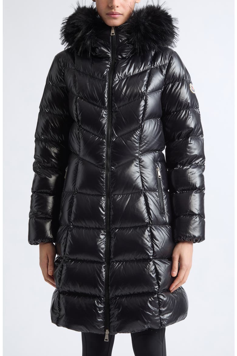 Fulmarusse Quilted Down Coat, Main, color, BLACK
