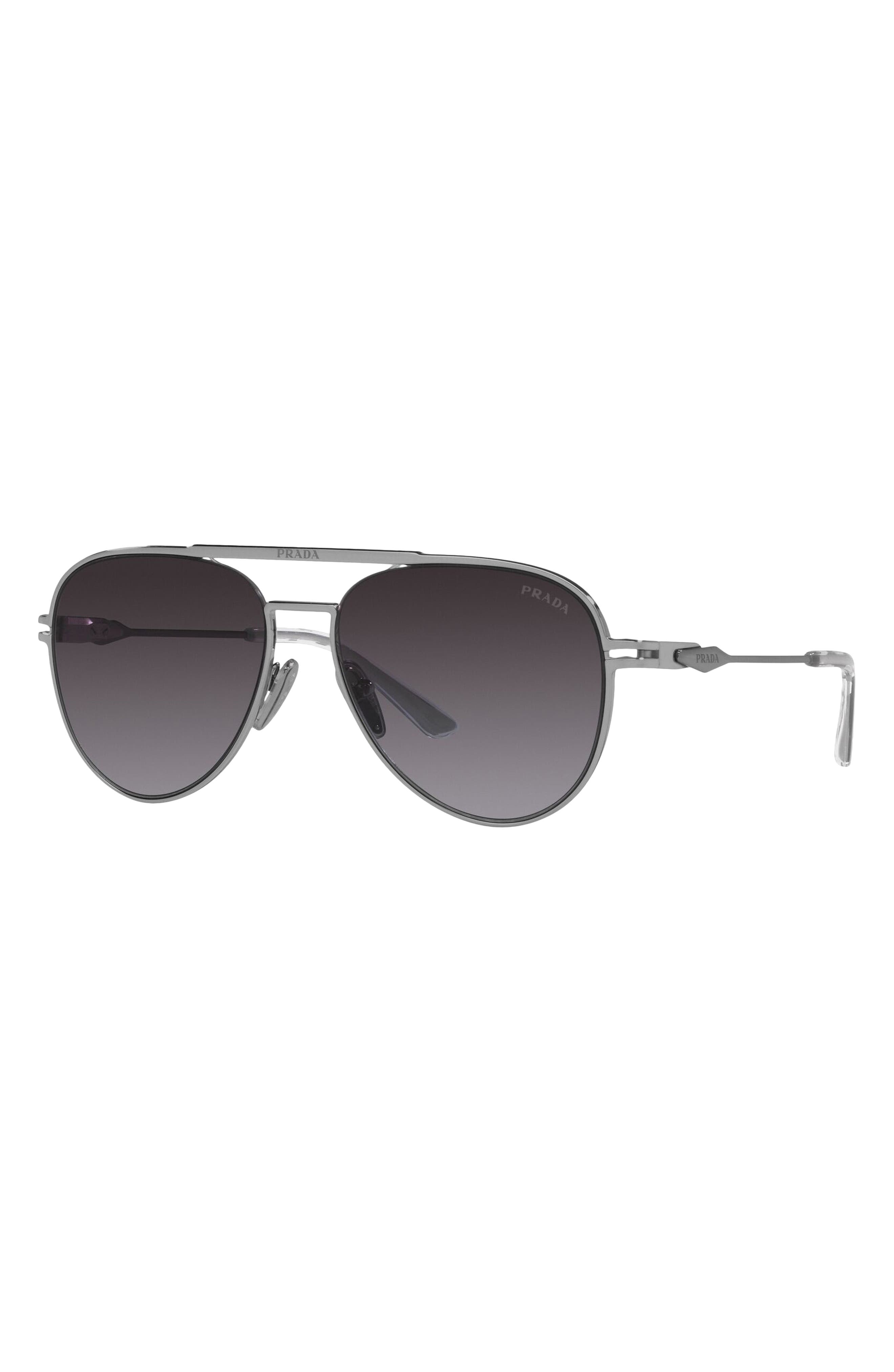 Prada 53mm Gradient Aviator Sunglasses (Women) | Nordstromrack