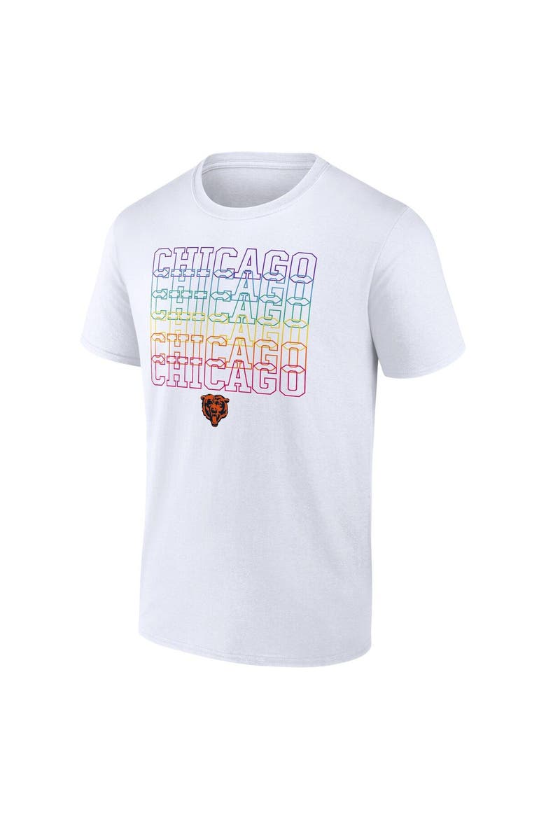 Men's Fanatics Branded White Chicago Bears City Pride Logo T-Shirt, Alternate, color, White