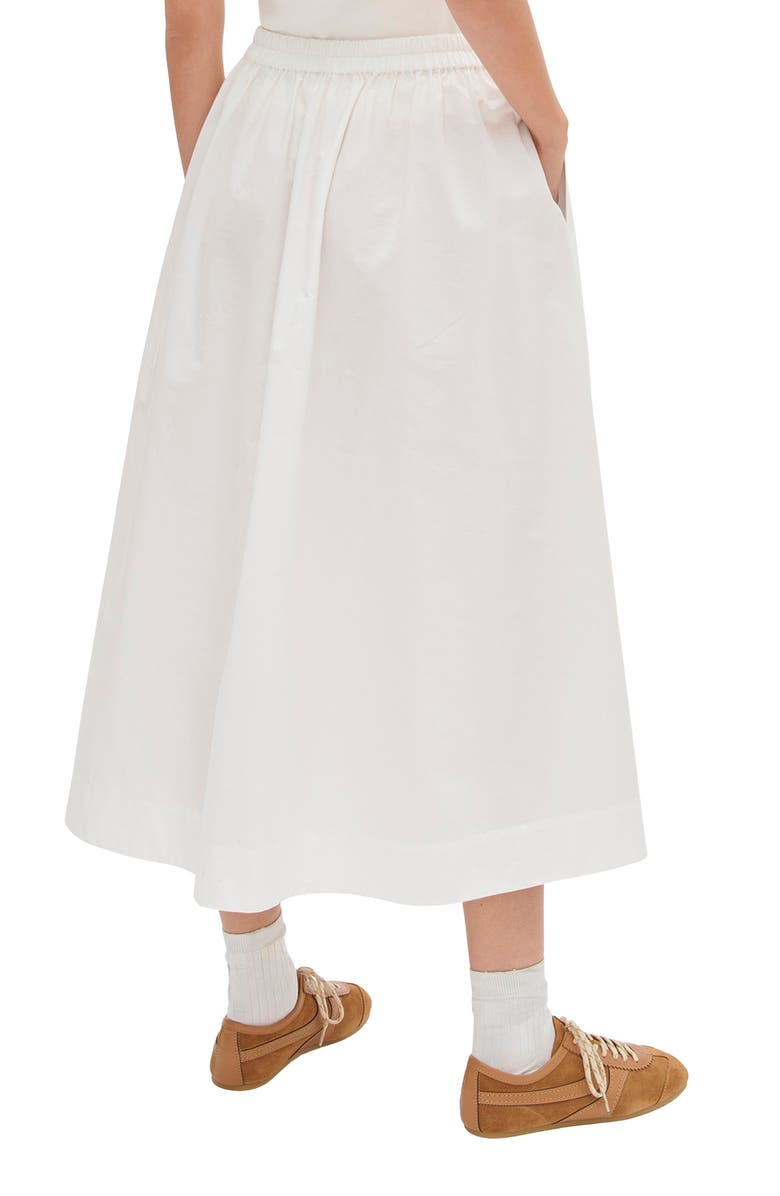 ALIGNE Natalie Organic Cotton Skirt, Alternate, color, White
