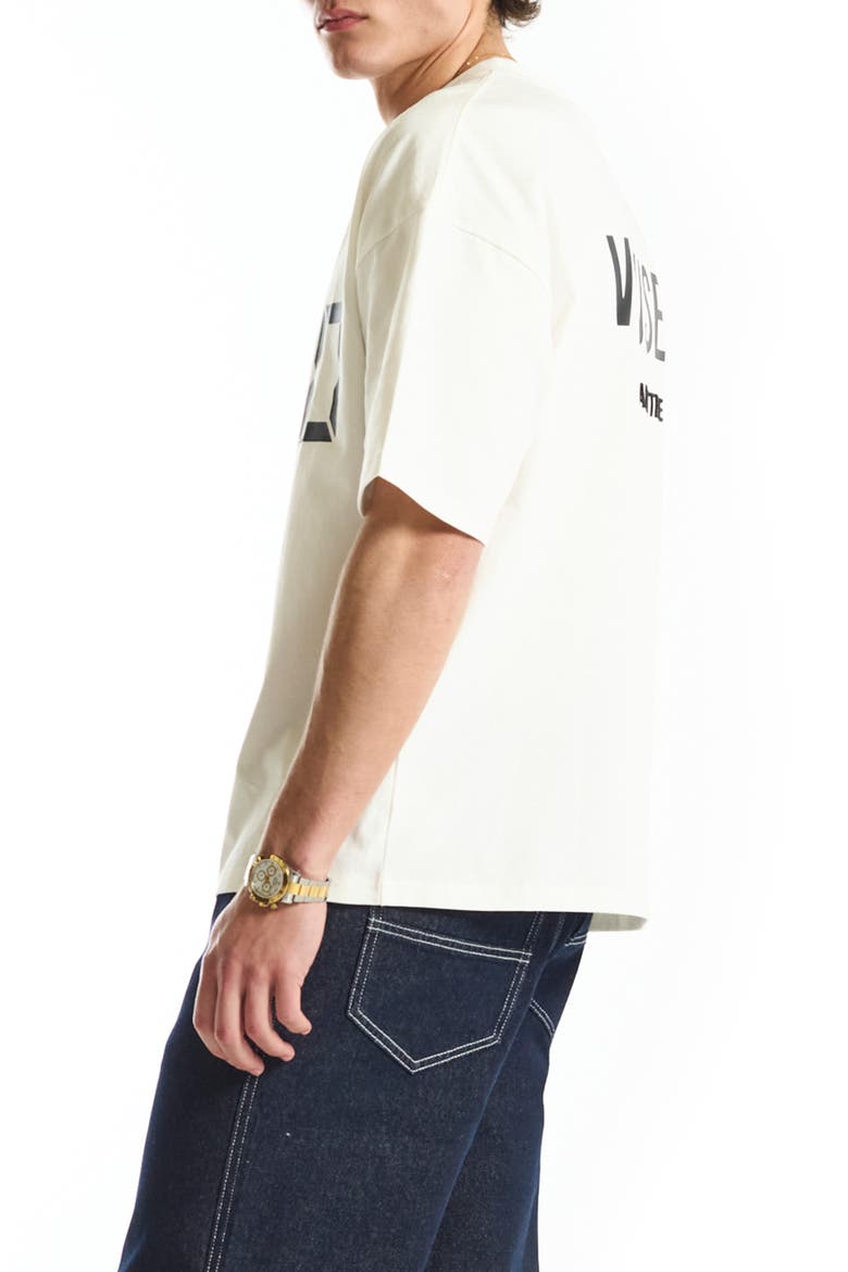 Us Against Time Cotton Graphic T-Shirt, Alternate, color, OFF WHITE