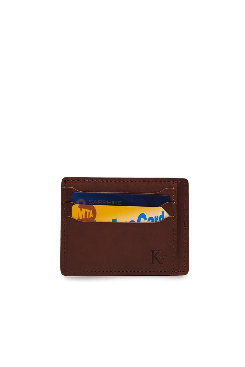 Knox Slim Leather Wallet, Alternate, color, Brown