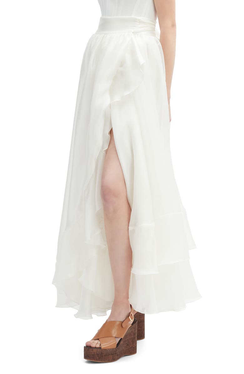 Bardot Mirella Wrap Maxi Skirt, Alternate, color, Ivory