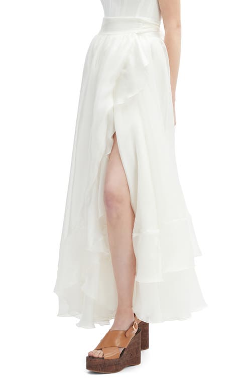 Bardot Mirella Wrap Maxi Skirt In White