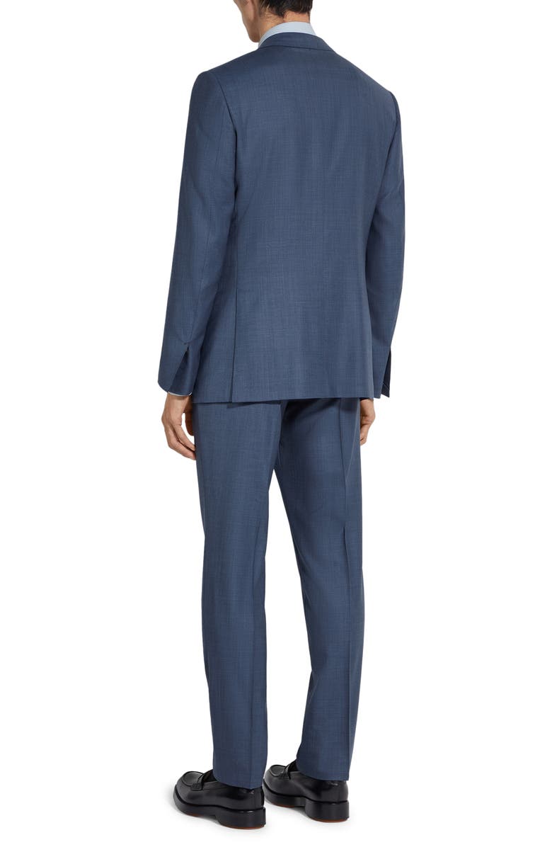ZEGNA Centoventimilia Subtle Plaid Wool Suit, Alternate, color, Steel Blue