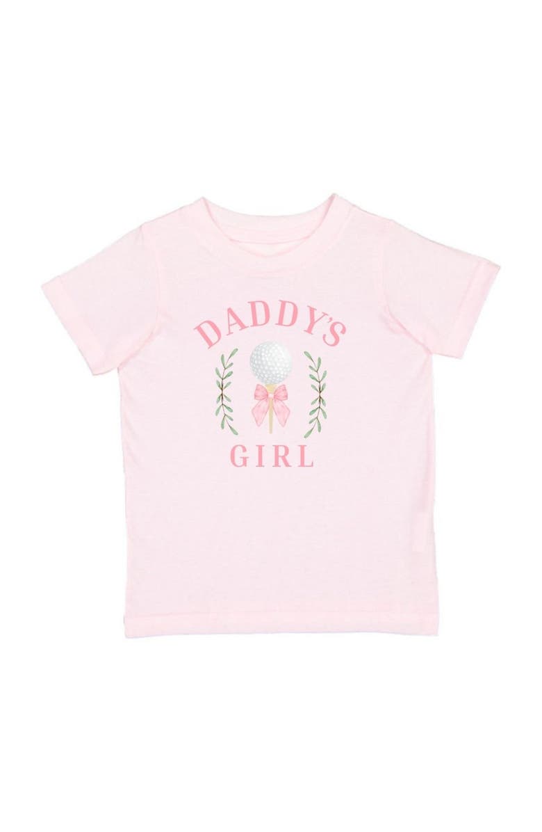 Sweet Wink Daddy's Golf Girl Short Sleeve T-Shirt, Main, color, Pink