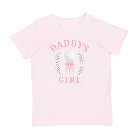 Daddy's Golf Girl Short Sleeve T-Shirt (Baby, Toddler, Little Kid & Big Kid)