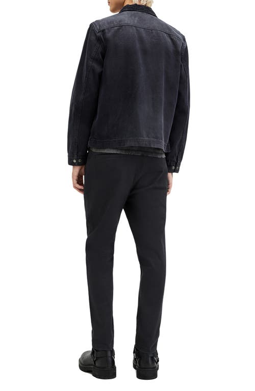 Allsaints Walde Skinny Fit Chino Trousers In Gravestone Grey