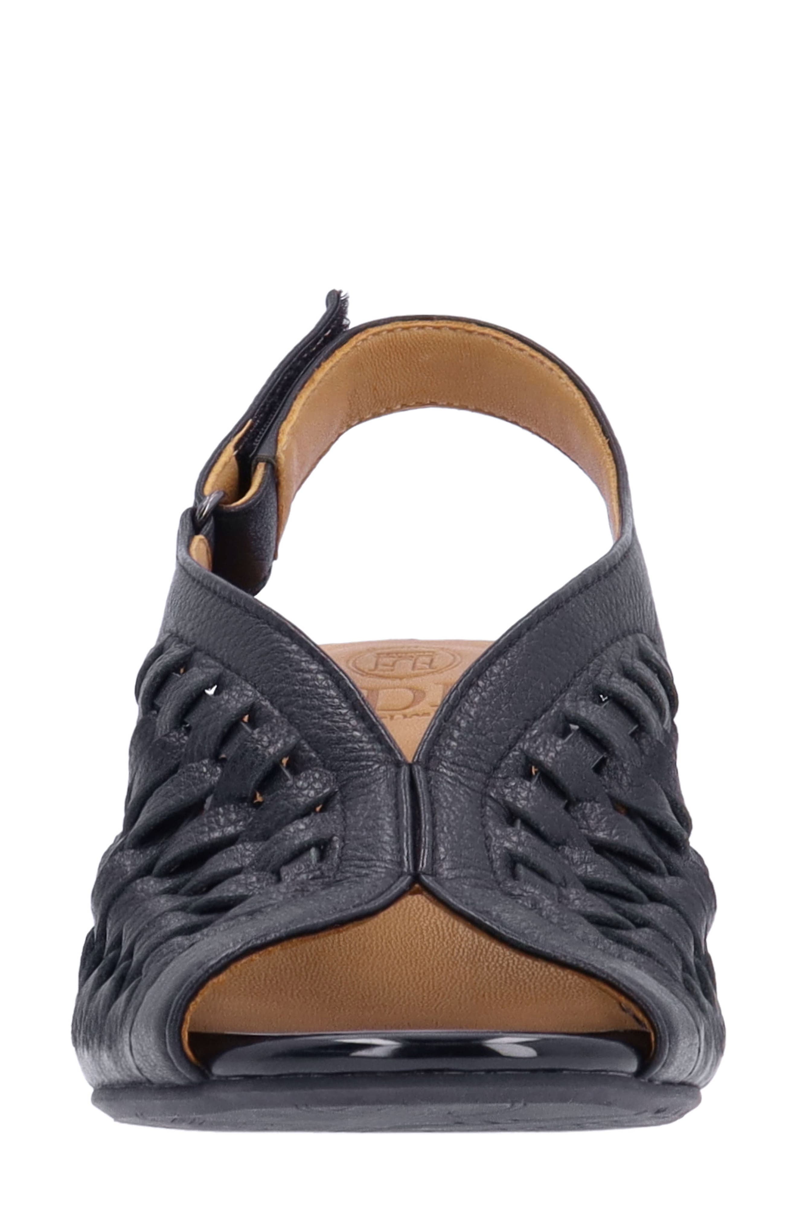 L'Amour des Pieds Myrina Basket Weave Slingback Peep Toe Sandal, Alternate, color, 