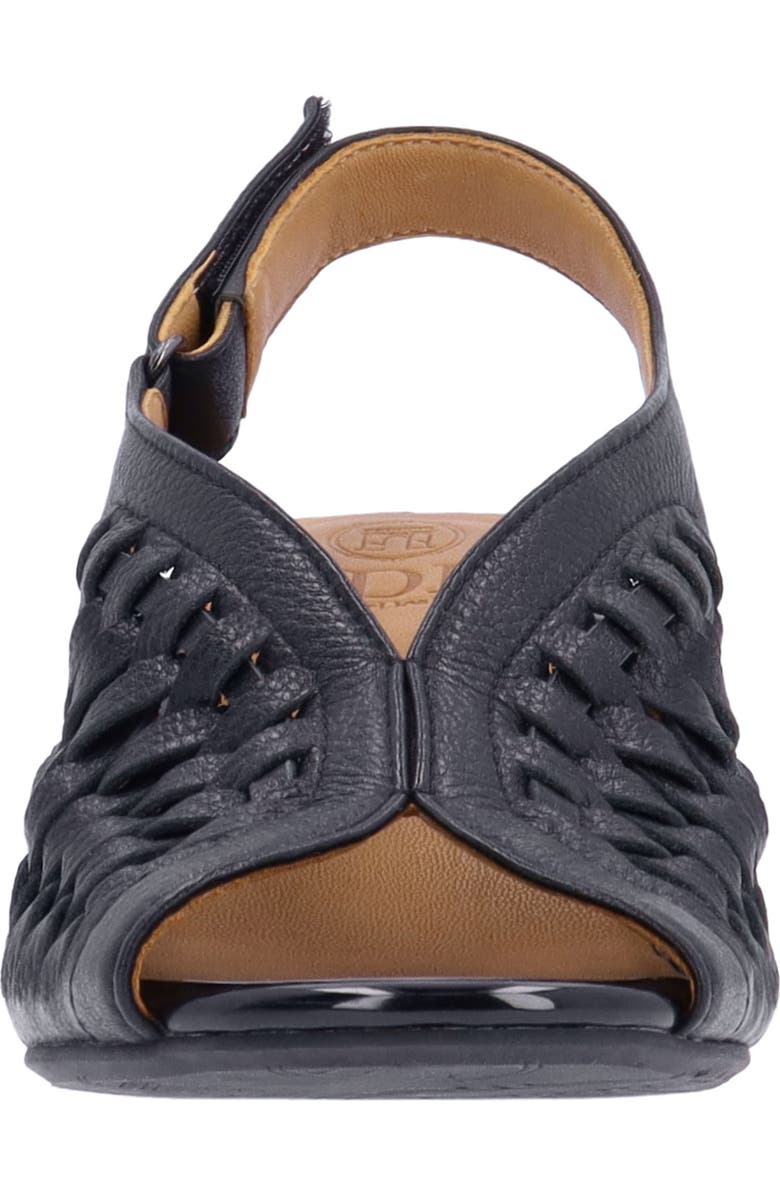 L'Amour des Pieds Myrina Basket Weave Slingback Peep Toe Sandal, Alternate, color,