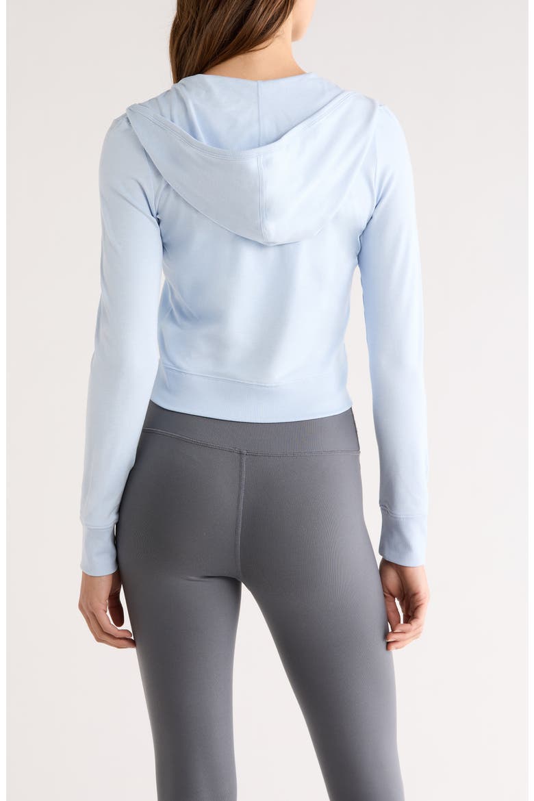 Halo Mini Full Zip Hoodie, Alternate, color, SOFT SKY HEATHER
