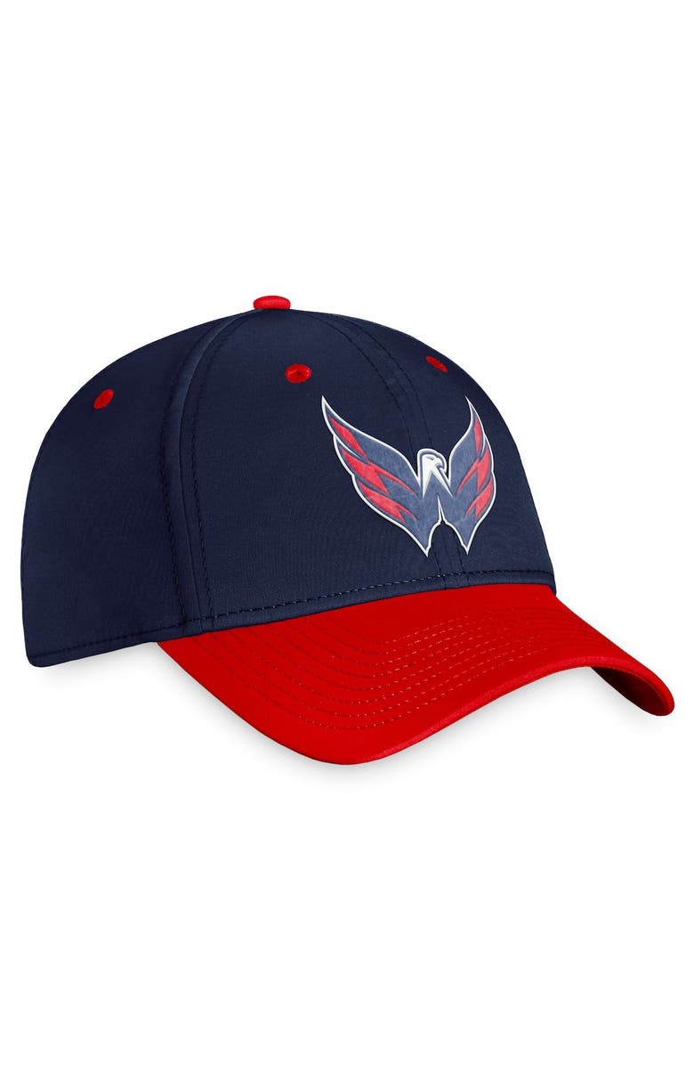 FANATICS Men's Fanatics Branded Navy/Red Washington Capitals 2022 NHL Draft Authentic Pro Flex Hat, Alternate, color,