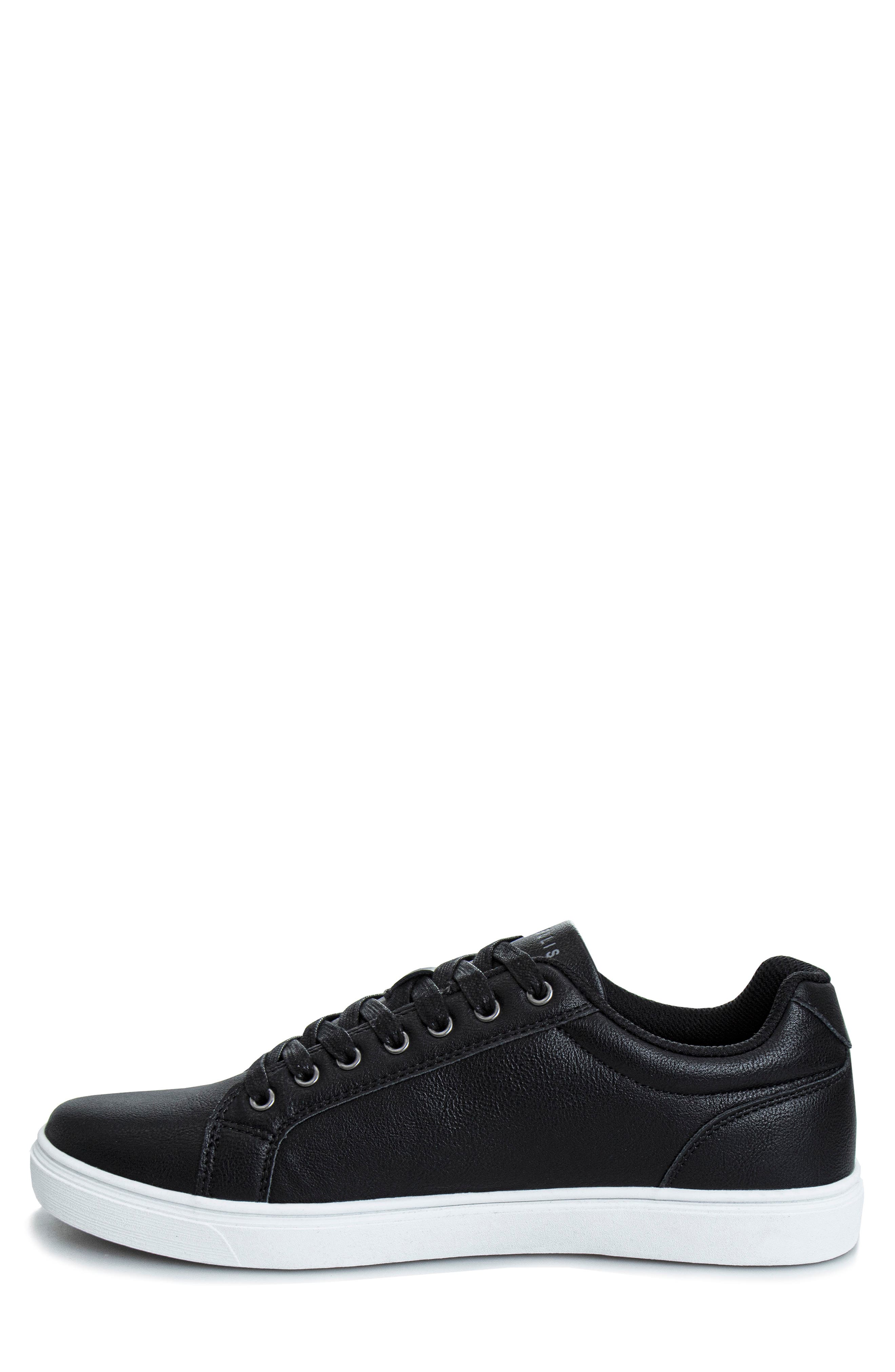 Perry Ellis Low Top Sneaker, Alternate, color, Black