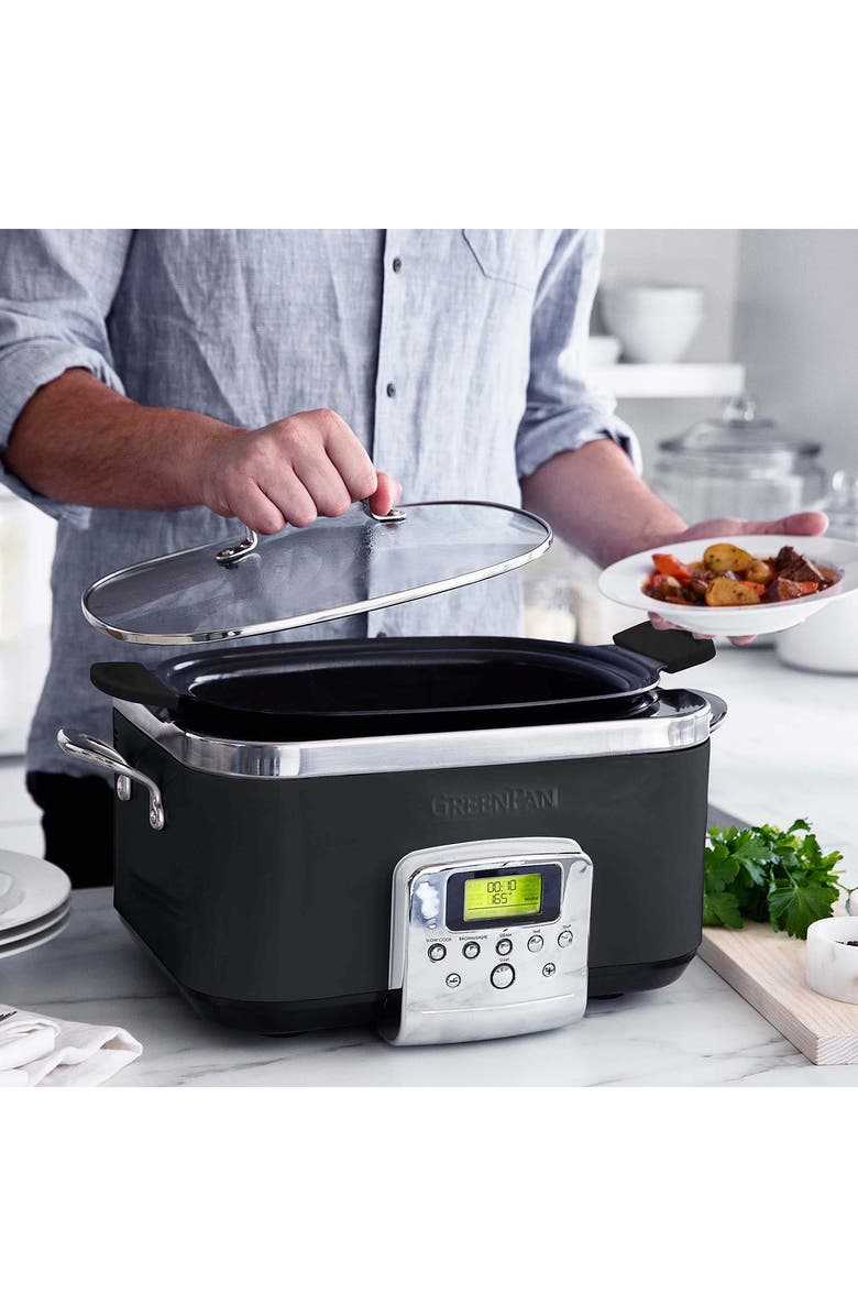 GreenPan Ceramic Nonstick 6-Quart Slow Cooker, Alternate, color, 