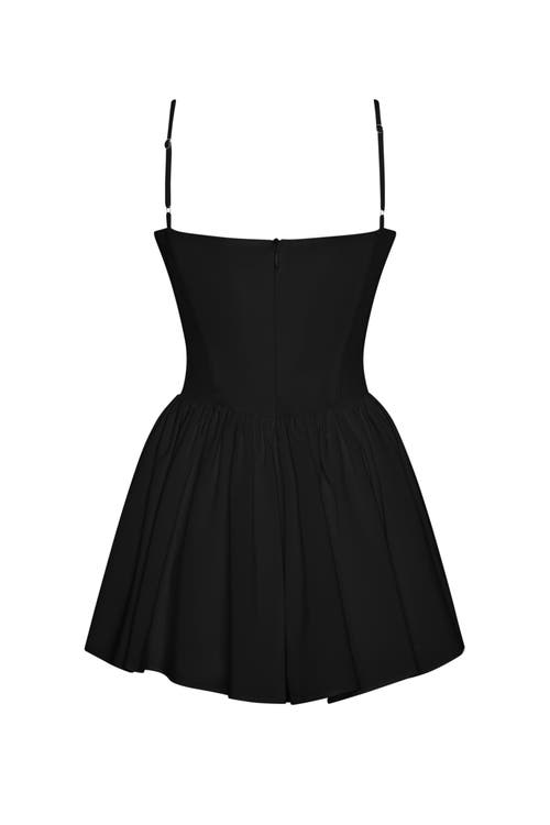 Leau Bellini Bustier Mini Dress In Black