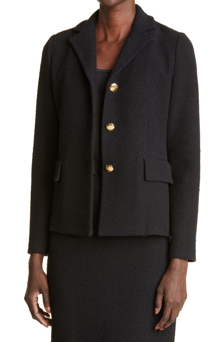 ST. JOHN Bouclé Knit Jacket, Alternate, color,