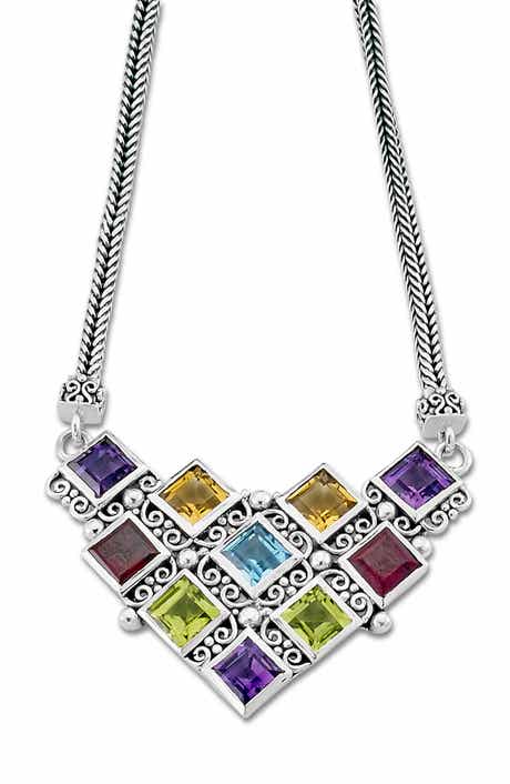 SAMUEL B. Multistone Statement Necklace