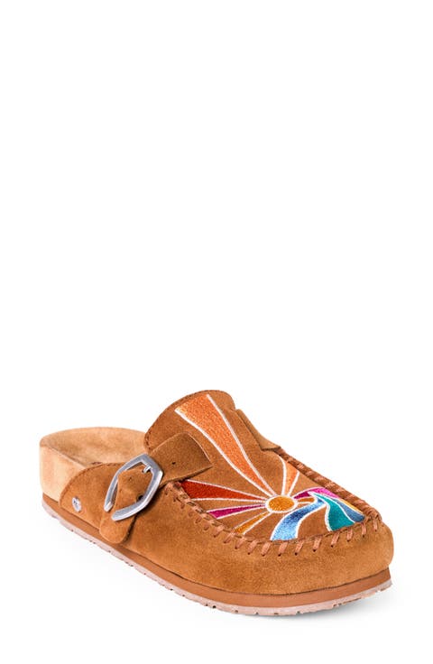 Buckle Leather Clog