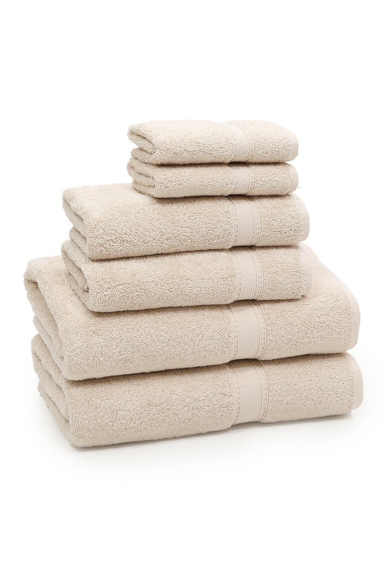 Sinemis Terry 6-Piece Towel Set - Beige, Alternate, color, BEIGE