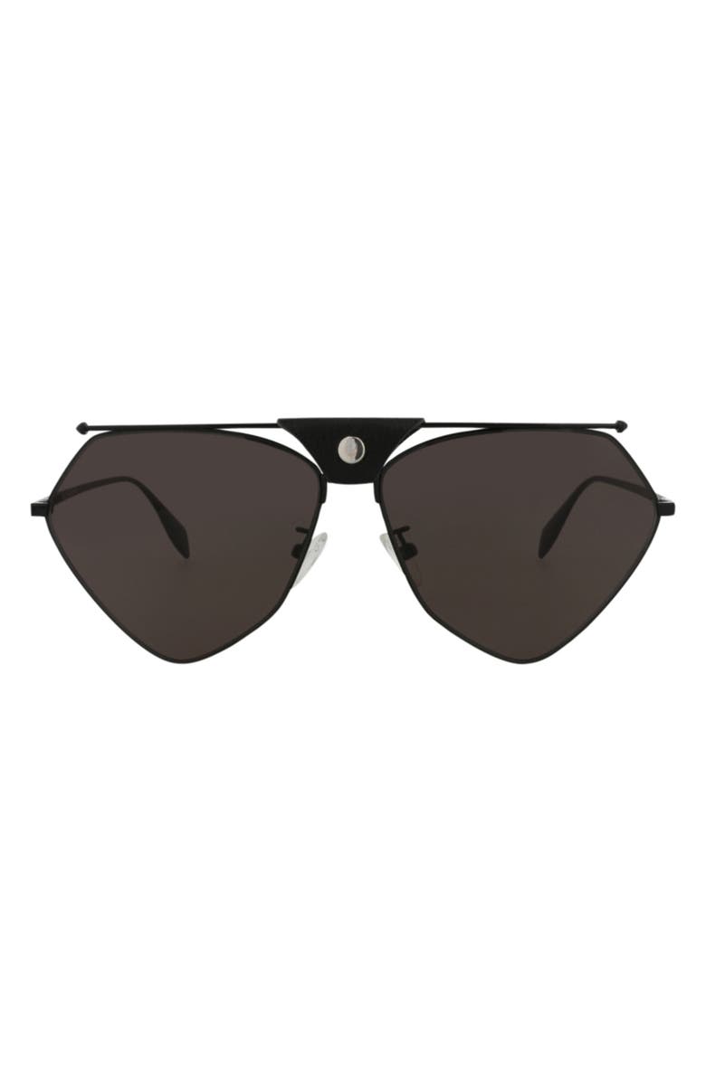 McQueen 62mm Aviator Sunglasses, Main, color, 