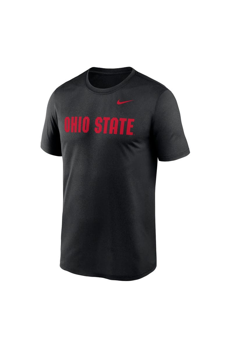 Nike Men's Nike Black Ohio State Buckeyes Primetime Legend Wordmark T-Shirt, Alternate, color, Black