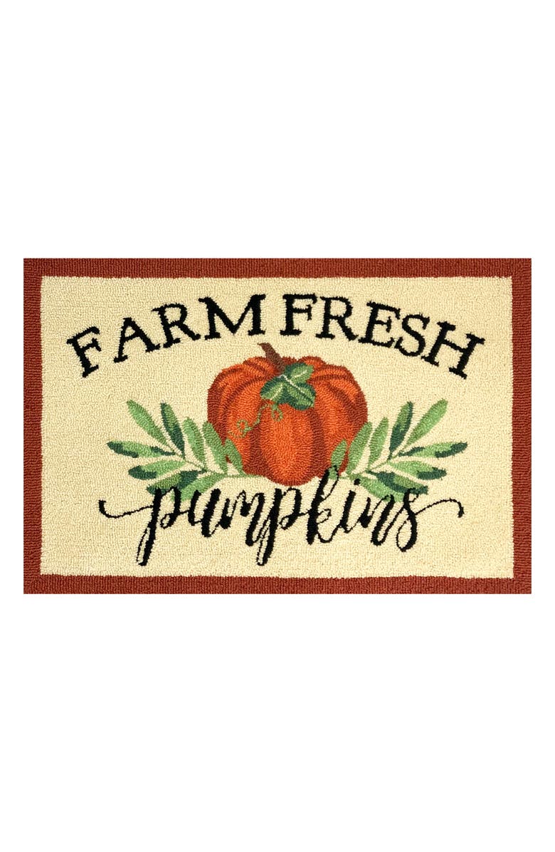 R16 HOME Farm Fresh Pumpkins Rug, Main, color, 