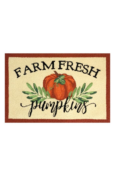Farm Fresh Pumpkins Rug