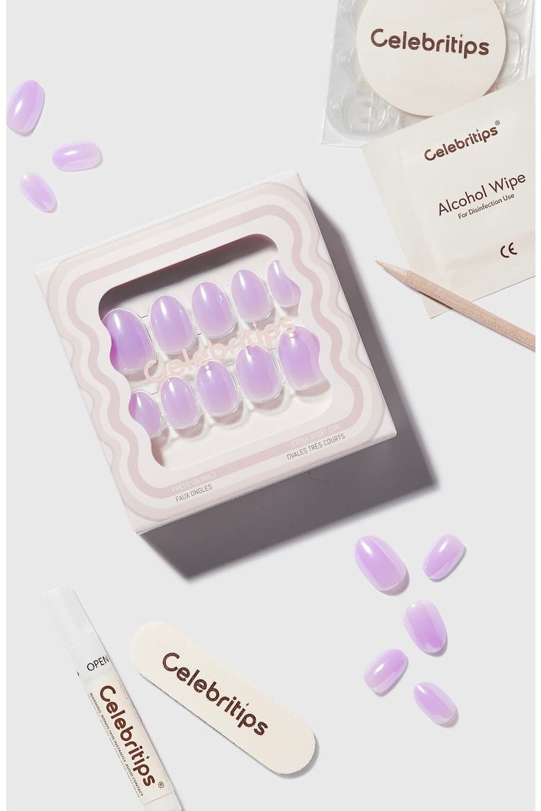 Lavender Glaze Press-On Nails, Alternate, color, LAVENDER GLAZE