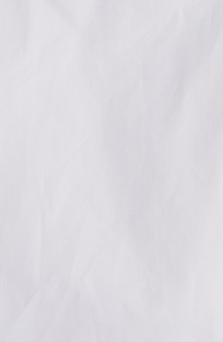 Thom Browne Pleated Cotton Poplin Button-Up Blouse, Alternate, color, White