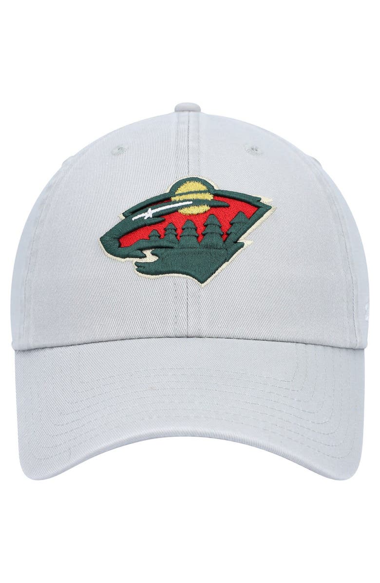 '47 Men's '47 Gray Minnesota Wild Clean Up Adjustable Hat, Alternate, color, Gray
