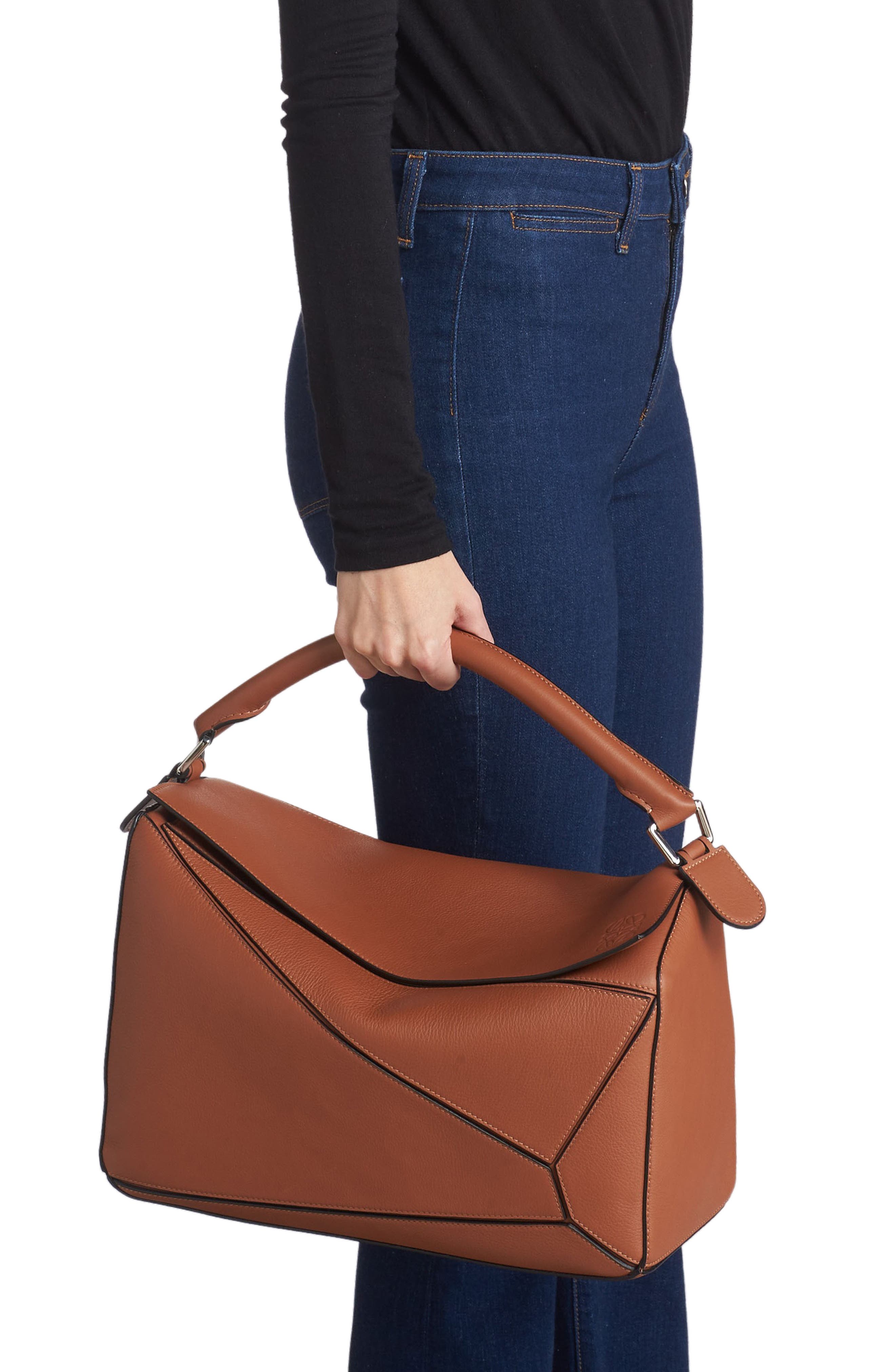 Loewe Large Puzzle Leather Shoulder Bag, Alternate, color, 