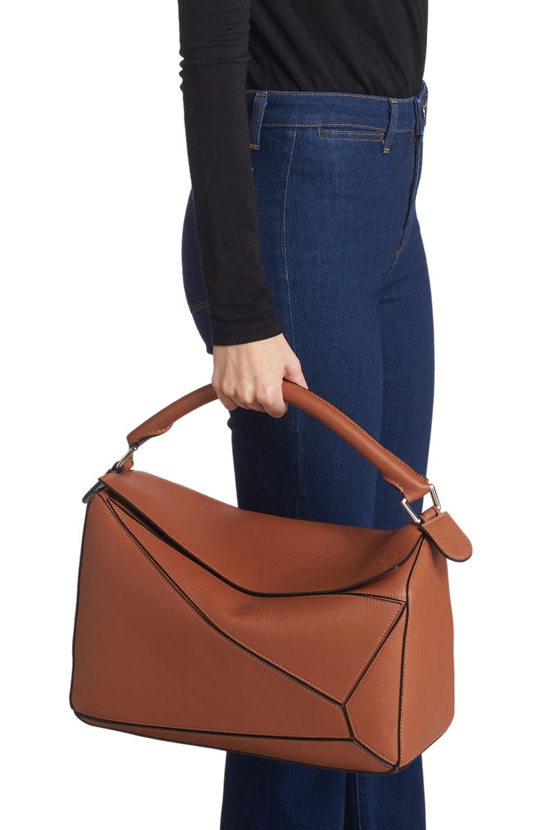 Loewe Large Puzzle Leather Shoulder Bag, Alternate, color,