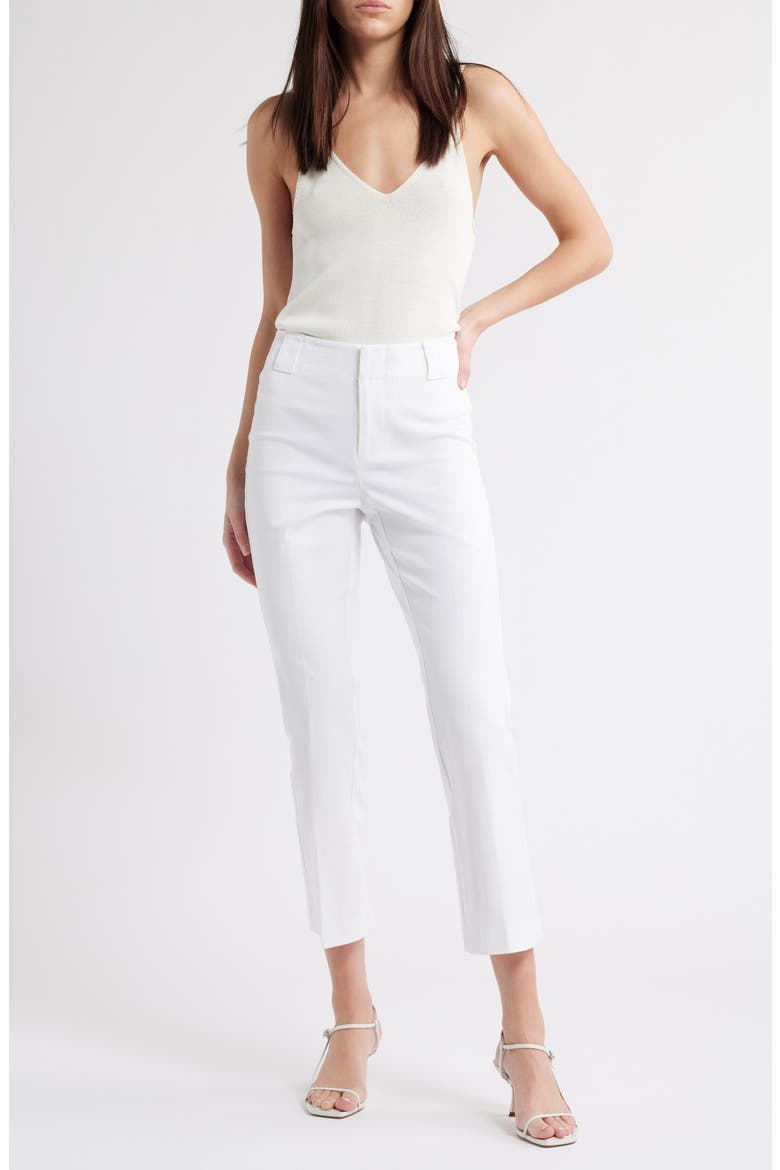 Plaza Ankle Demi Bootcut Pants, Main, color, PAPER WHITE