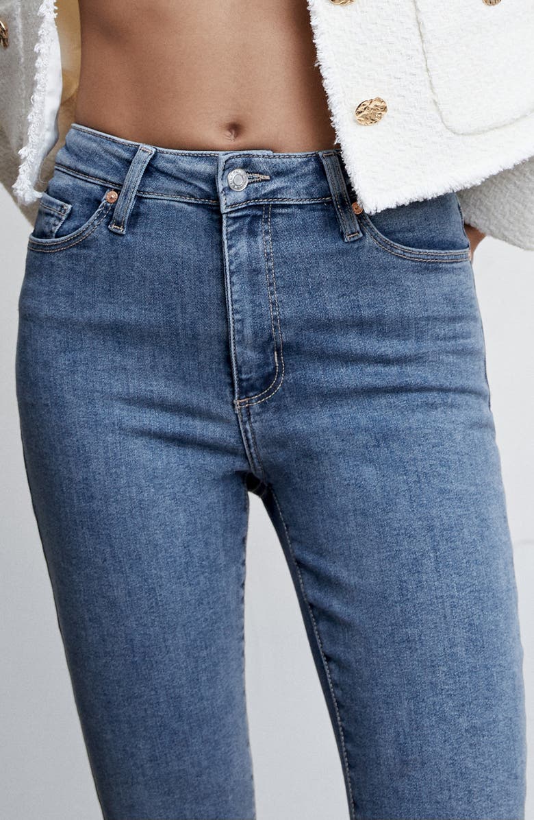 MANGO High Waist Skinny Jeans, Alternate, color, 