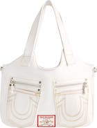 True Religion Horseshoe Stitch Satchel