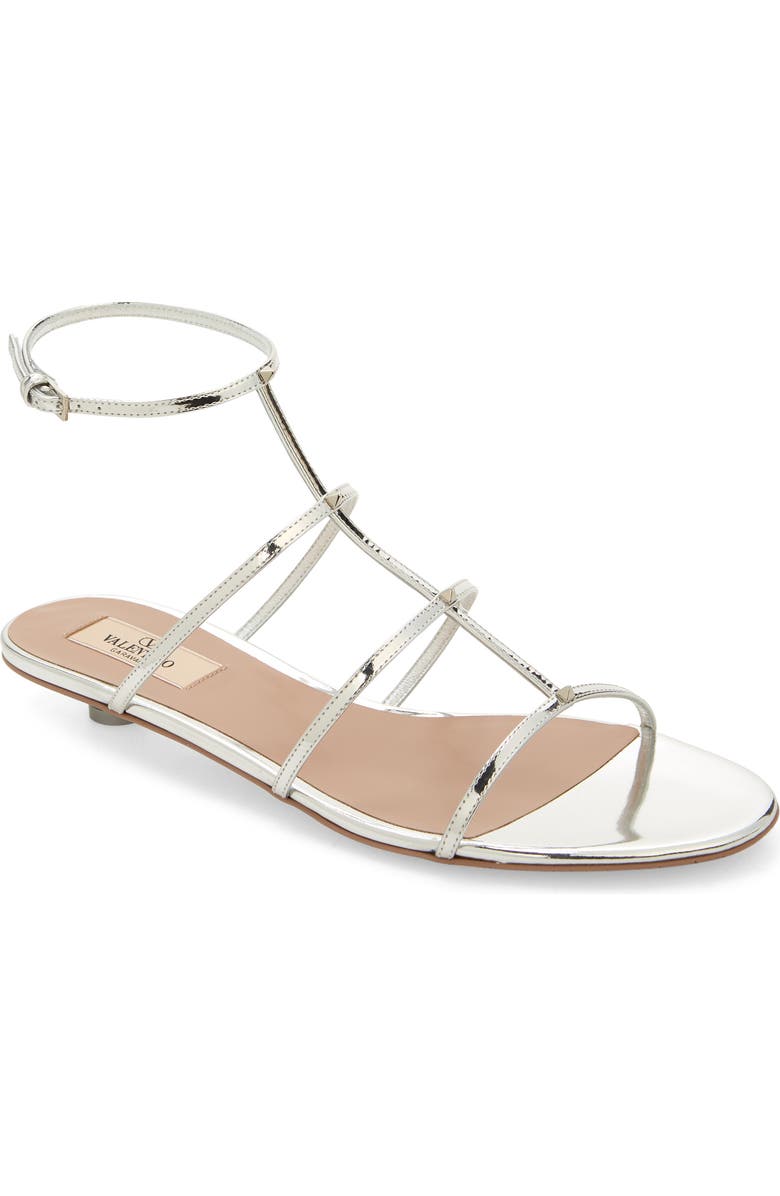 Valentino Garavani Rockstud Wispy T-Strap Sandal, Main, color,