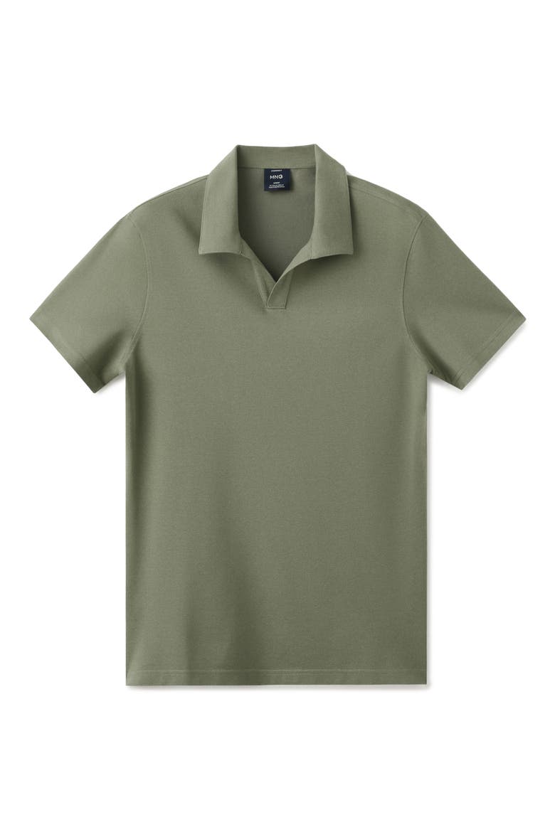 Slim Fit Stretch Cotton Blend Piqué Polo, Alternate, color, KHAKI GREEN
